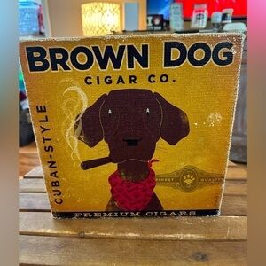 The artist that makes these 10x10 stand/hang original dog art charges $73 each!